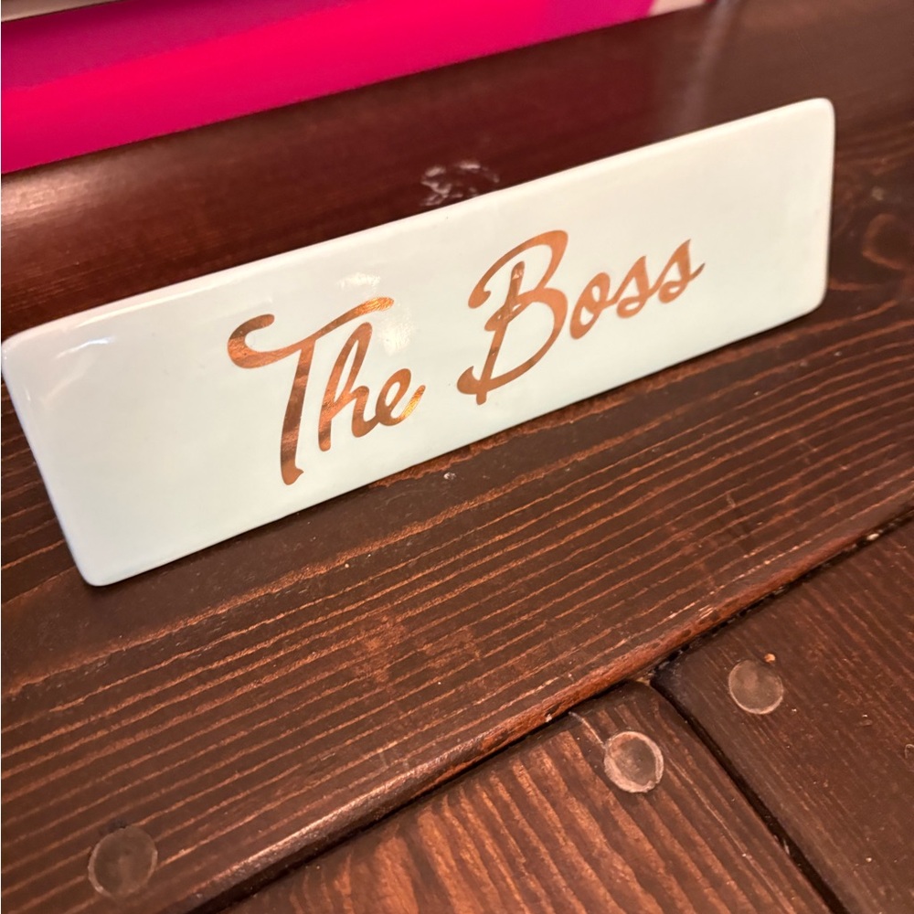 Tiffany blue Ashland Decorative office name plate